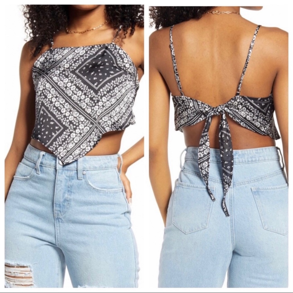 BP Nordstrom Handkerchief Crop Top